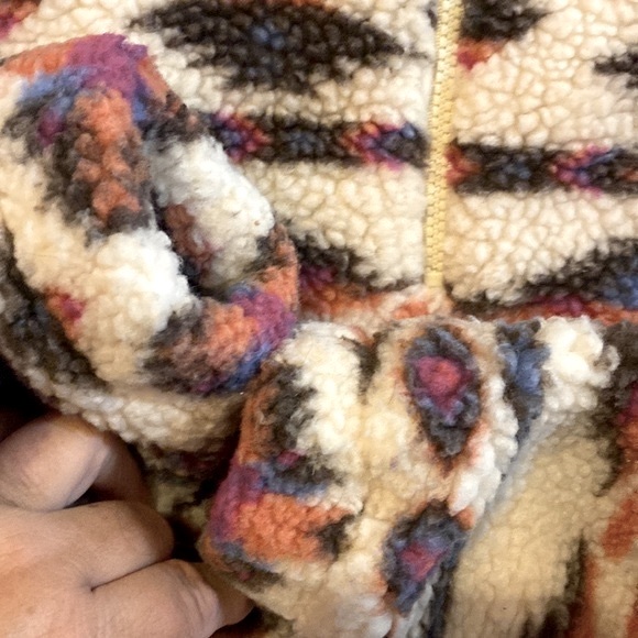 Altar”d State Fleece Faux Sherpa Zip Pullover Tribal Pattern Aztec Size … - Picture 6 of 17